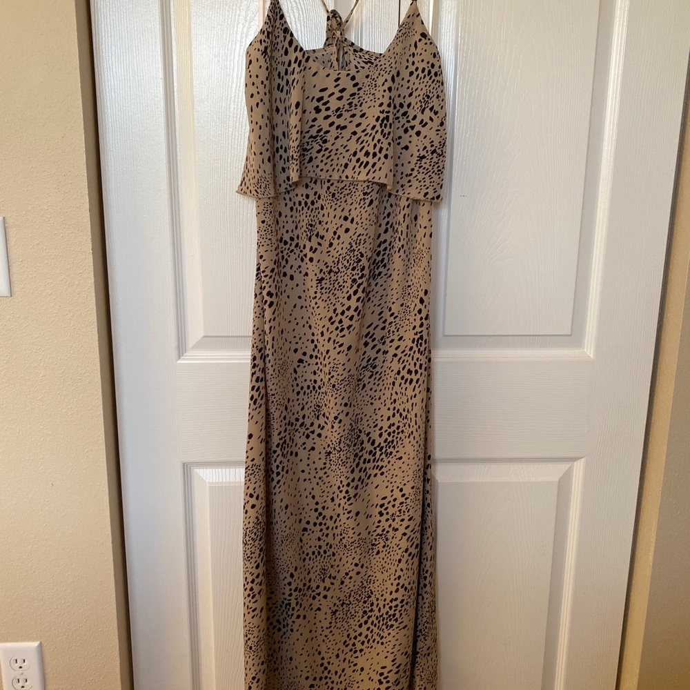 Long Animal Print Dress (Small)